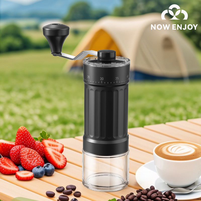 手動コーヒーグラインダーを今すぐお楽しみください。40段階の - Burr Hand Grinder のレビューと価格