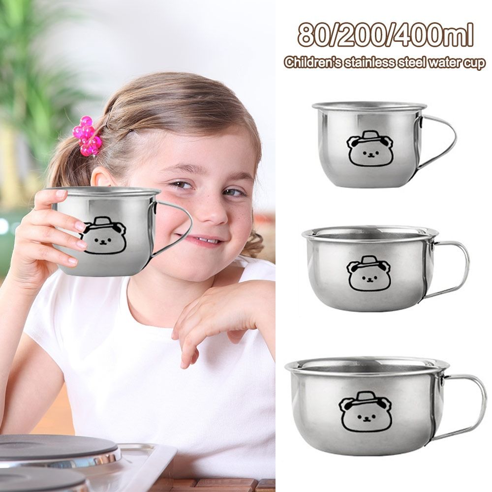80/200/400mlの子供用ウォーターカップ。クマのデザ - Coffee Tea With Milk のレビューと価格