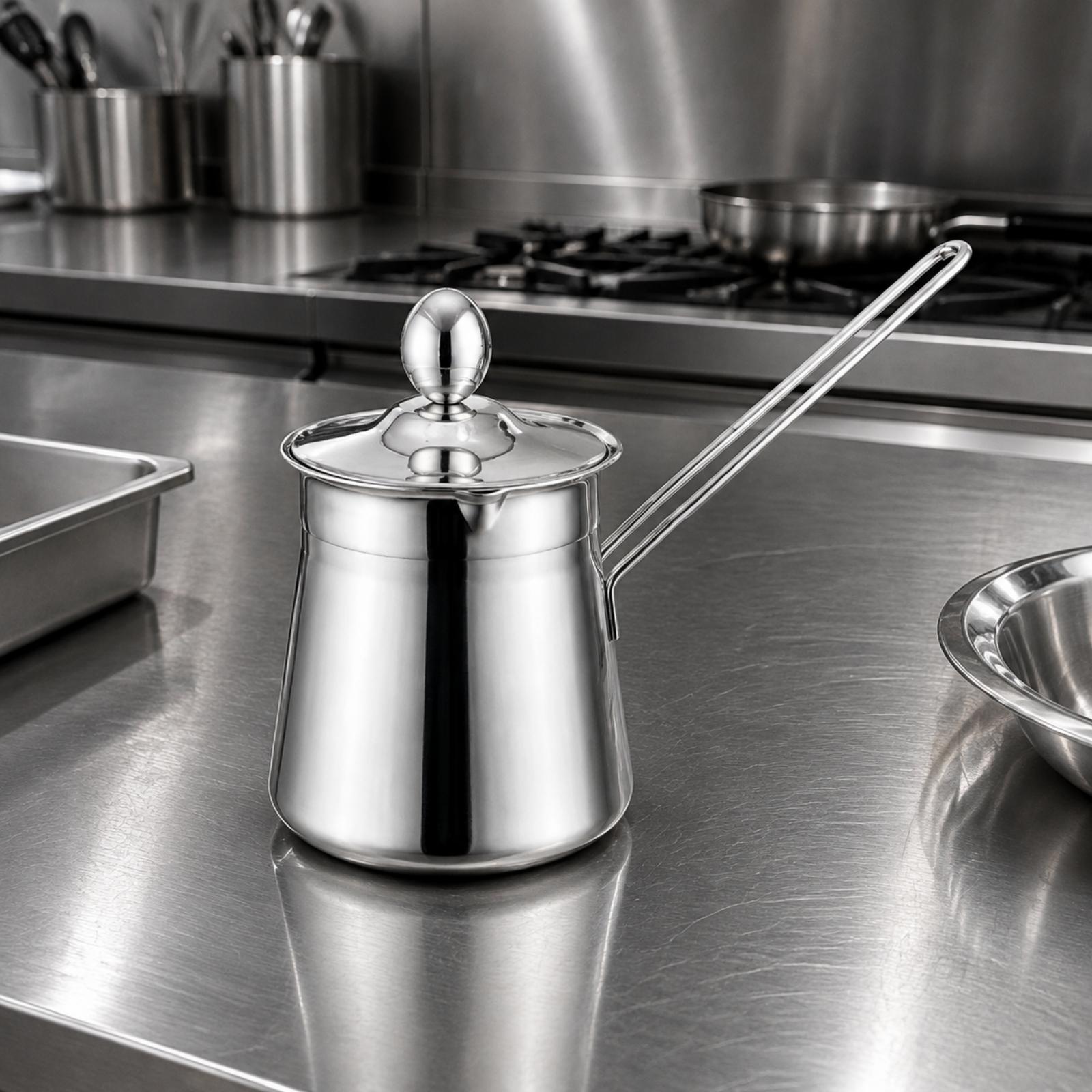 コーヒー用ミルクフォーマー、長柄、ステンレス製、手軽にラテア - Barista Milk Jug のレビューと価格