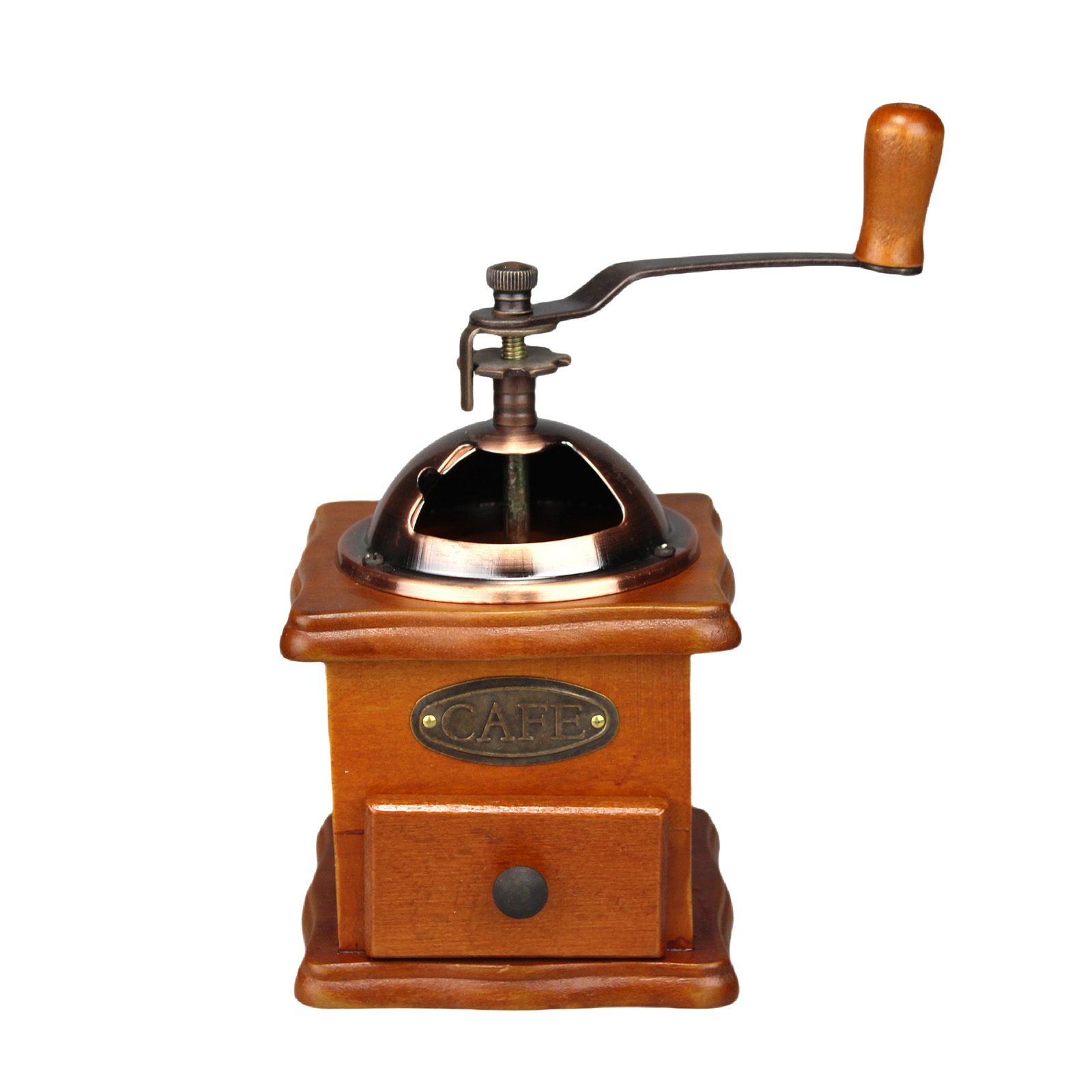 アンティーク手動コーヒーミル、手回し式、豆挽き器、クラシック - Burr Hand Grinder のレビューと価格