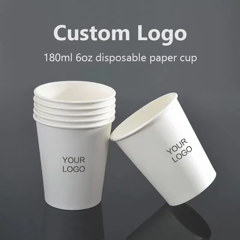200個 6オンス 180ml 使い捨て紙カップ - カスタ - Coffee Tea Name のレビューと価格