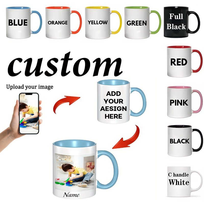 11オンスのパーソナライズマグカップ、カスタム名・画像・テキ - Coffee Tea Images のレビューと価格